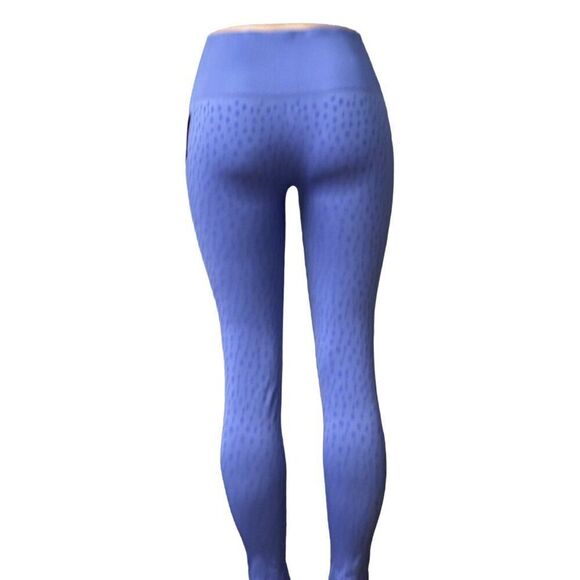 Puma Women’s Spot Printed Seamless High Waist Stretch Leggings, Purple, XL - Picture 9 of 11